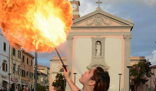 carnevale cecina fuoco